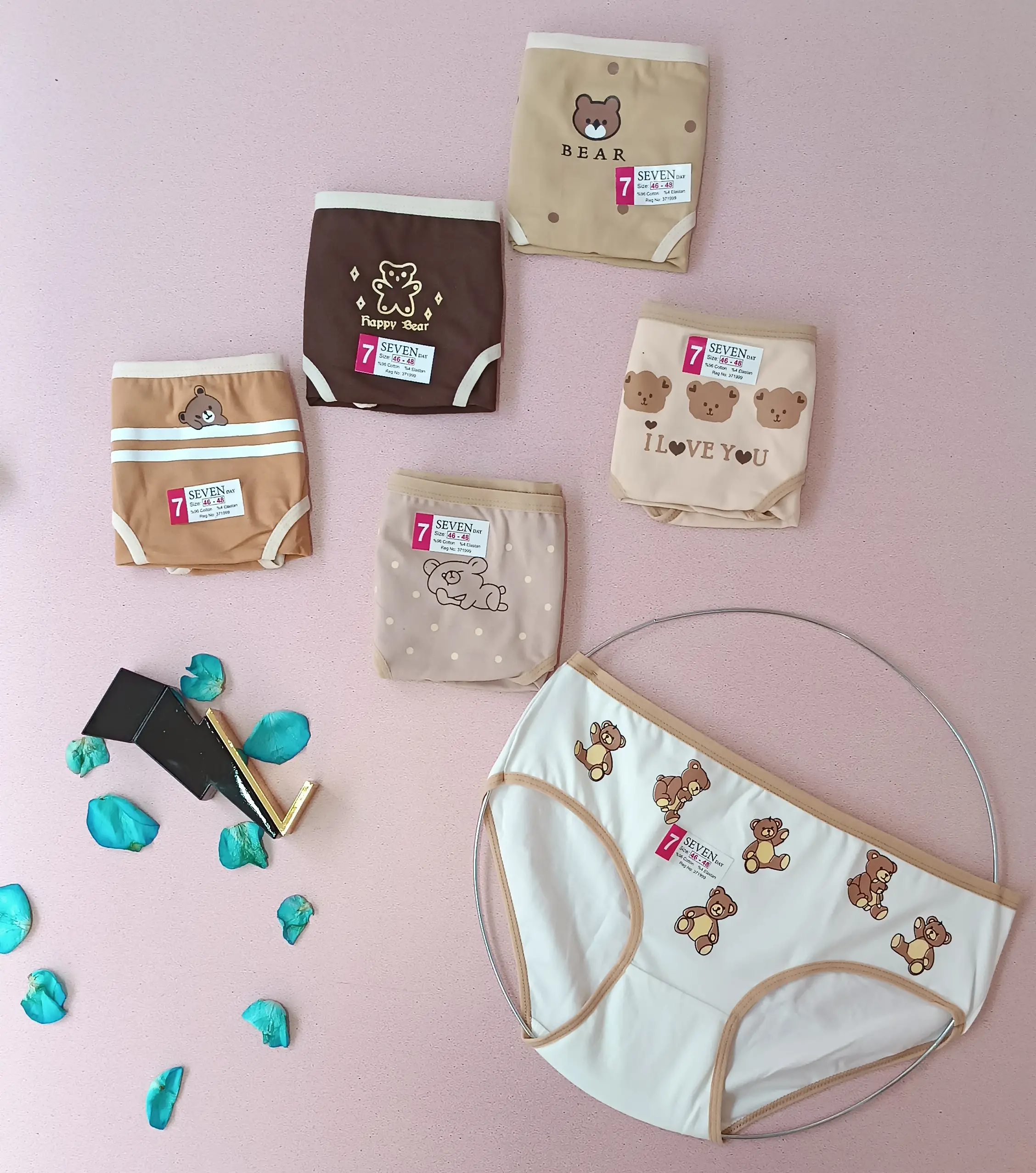 شورت زنانه نخی خرسی