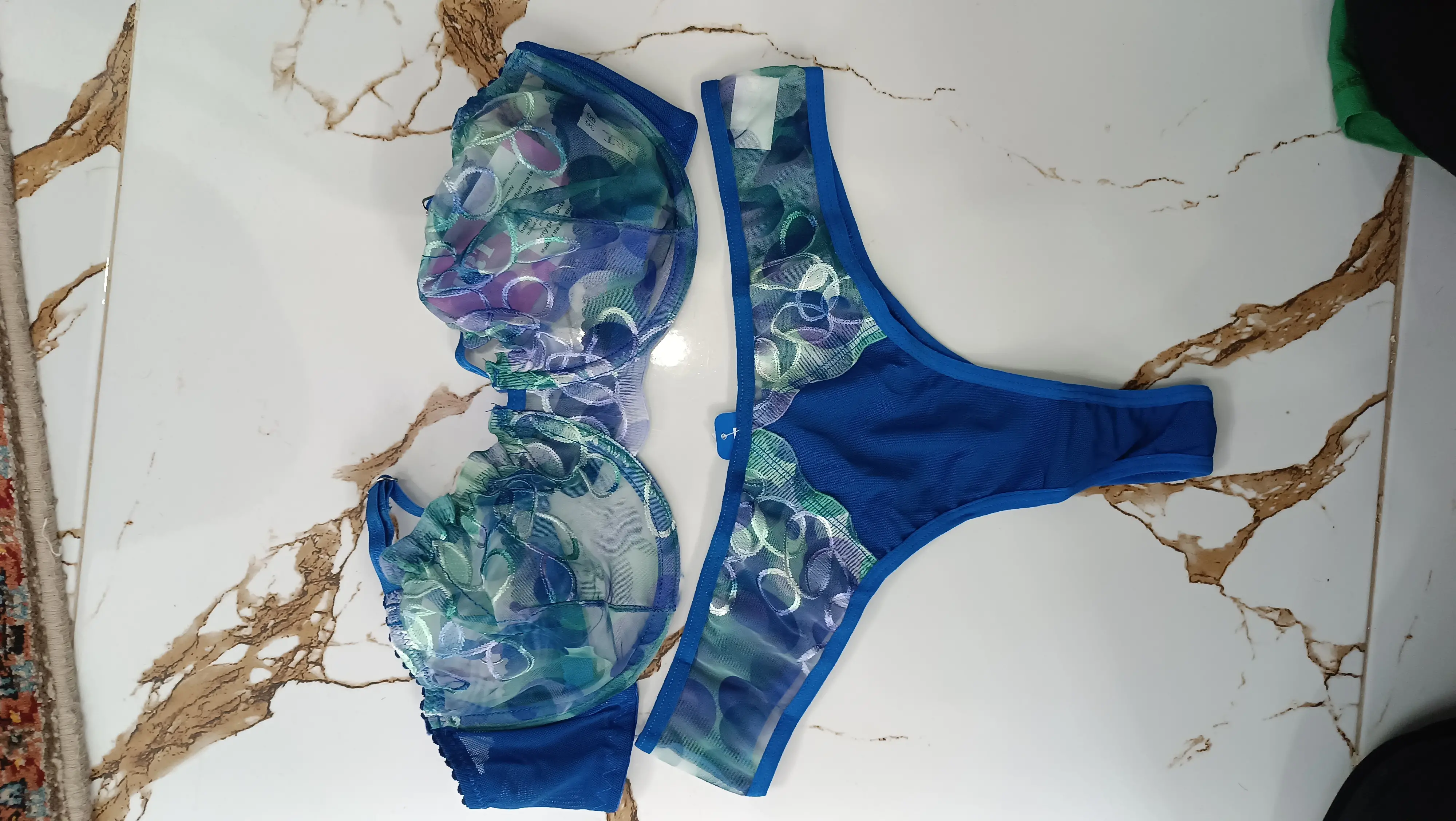 ست سوتین ابی دریایی